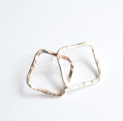 Hammered Square studs